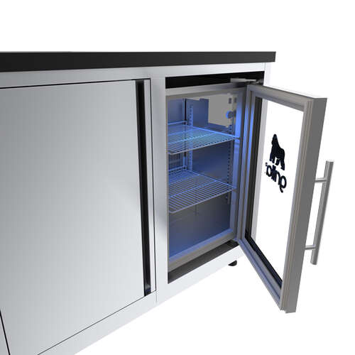 Sink and Refrigerator Outdoor Kitchen Combo