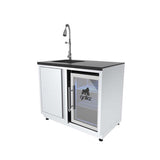 Sink and Refrigerator Outdoor Kitchen Combo
