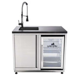 Sink and Refrigerator Outdoor Kitchen Combo