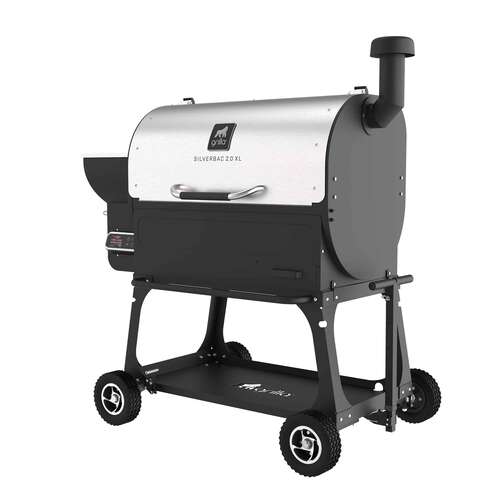 Silverbac 2.0 XL Wood Pellet Grill with All-Terrain Cart