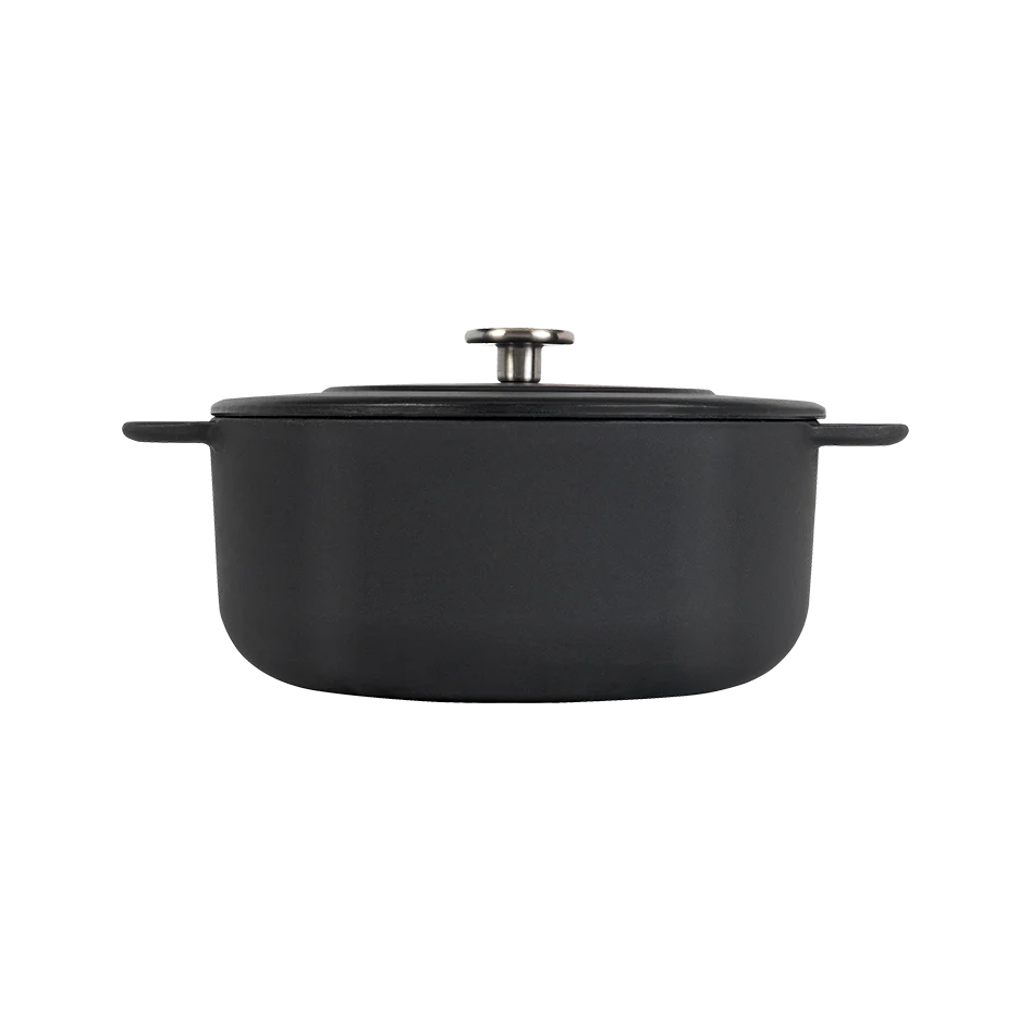 SOUS-CHEF ENAMELLED CAST IRON DUTCH OVEN 24CM BLACK