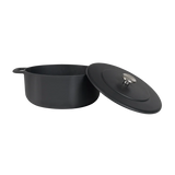 SOUS-CHEF ENAMELLED CAST IRON DUTCH OVEN 24CM BLACK