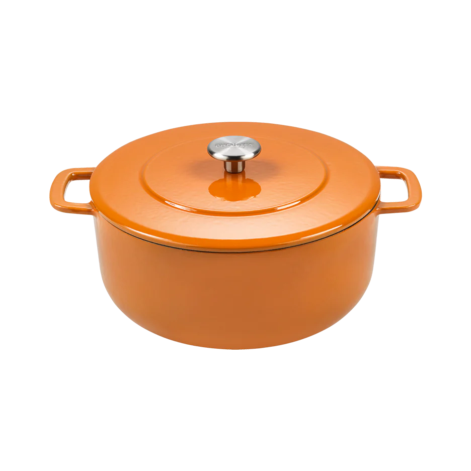 SOUS-CHEF ENAMELLED CAST IRON DUTCH OVEN 24CM ORANGE
