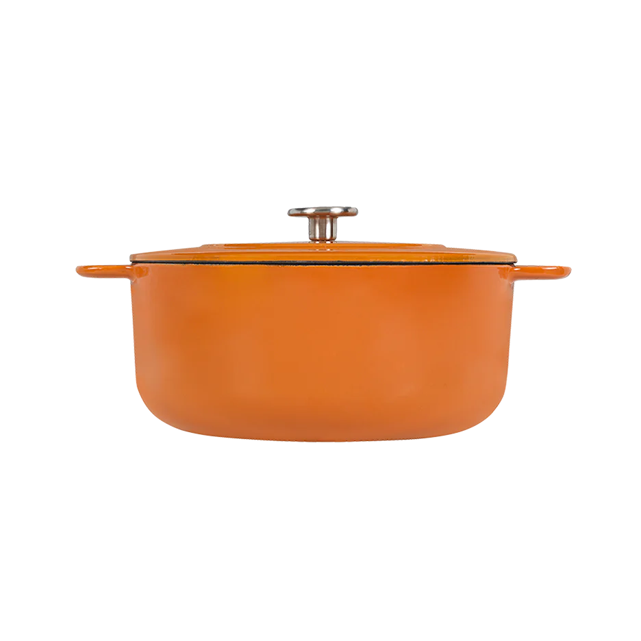 SOUS-CHEF ENAMELLED CAST IRON DUTCH OVEN 24CM ORANGE