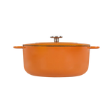 SOUS-CHEF ENAMELLED CAST IRON DUTCH OVEN 24CM ORANGE