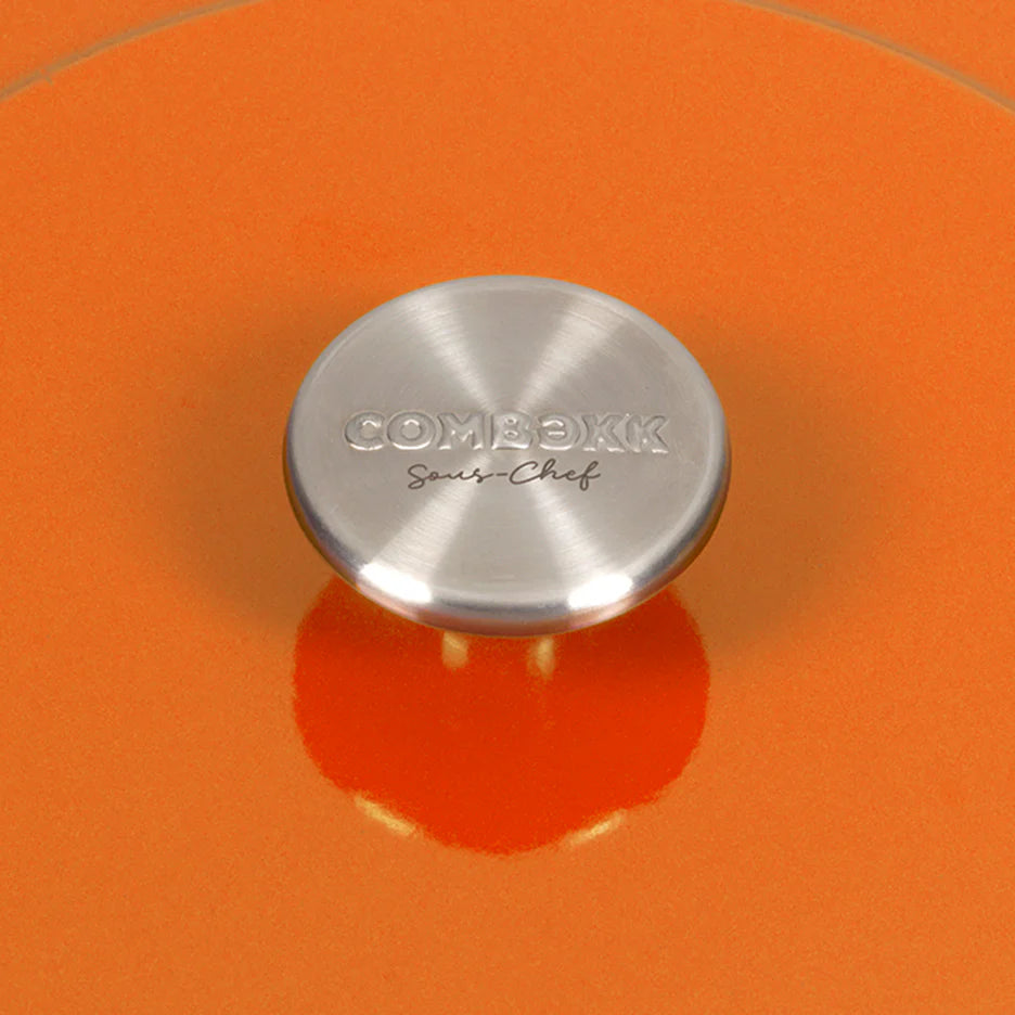 SOUS-CHEF ENAMELLED CAST IRON DUTCH OVEN 24CM ORANGE