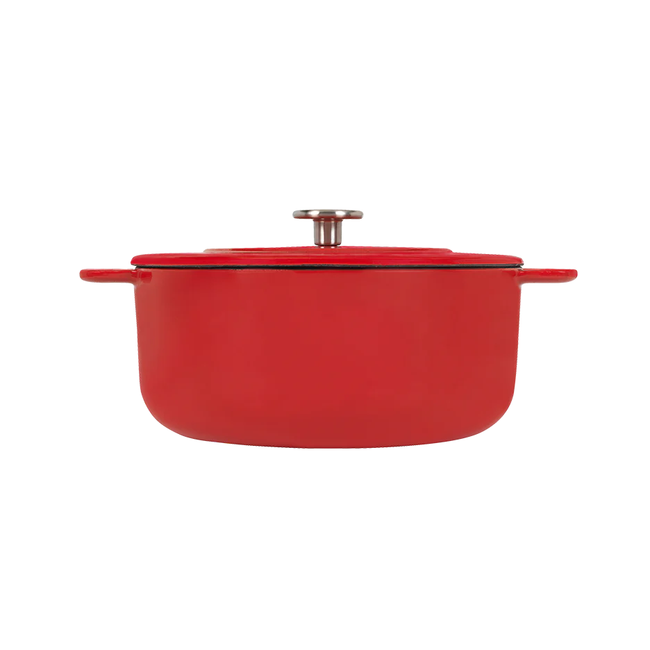 SOUS-CHEF ENAMELLED CAST IRON DUTCH OVEN 24CM RED