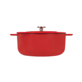 SOUS-CHEF ENAMELLED CAST IRON DUTCH OVEN 24CM RED