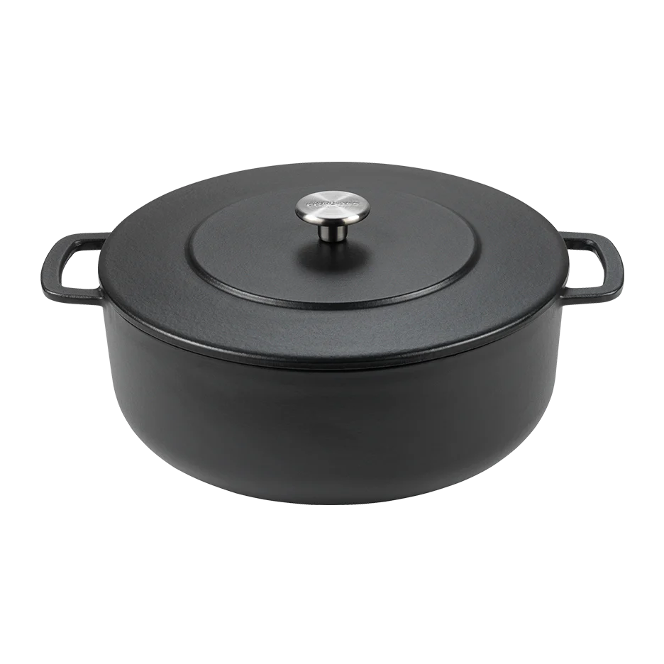 SOUS-CHEF ENAMELLED CAST IRON DUTCH OVEN 28CM BLACK