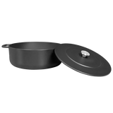 SOUS-CHEF ENAMELLED CAST IRON DUTCH OVEN & DOUBLE HANDLE FRY PAN COMBO