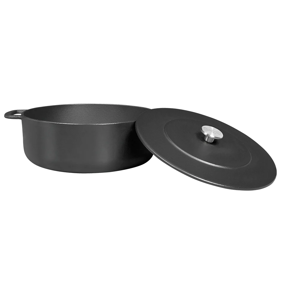 SOUS-CHEF ENAMELLED CAST IRON DUTCH OVEN 28CM BLACK
