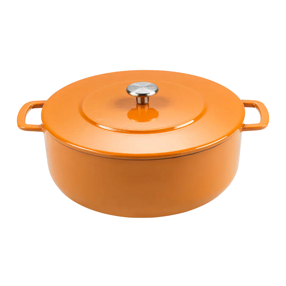 SOUS-CHEF ENAMELLED CAST IRON DUTCH OVEN & DOUBLE HANDLE FRY PAN COMBO