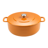 SOUS-CHEF ENAMELLED CAST IRON DUTCH OVEN & DOUBLE HANDLE FRY PAN COMBO