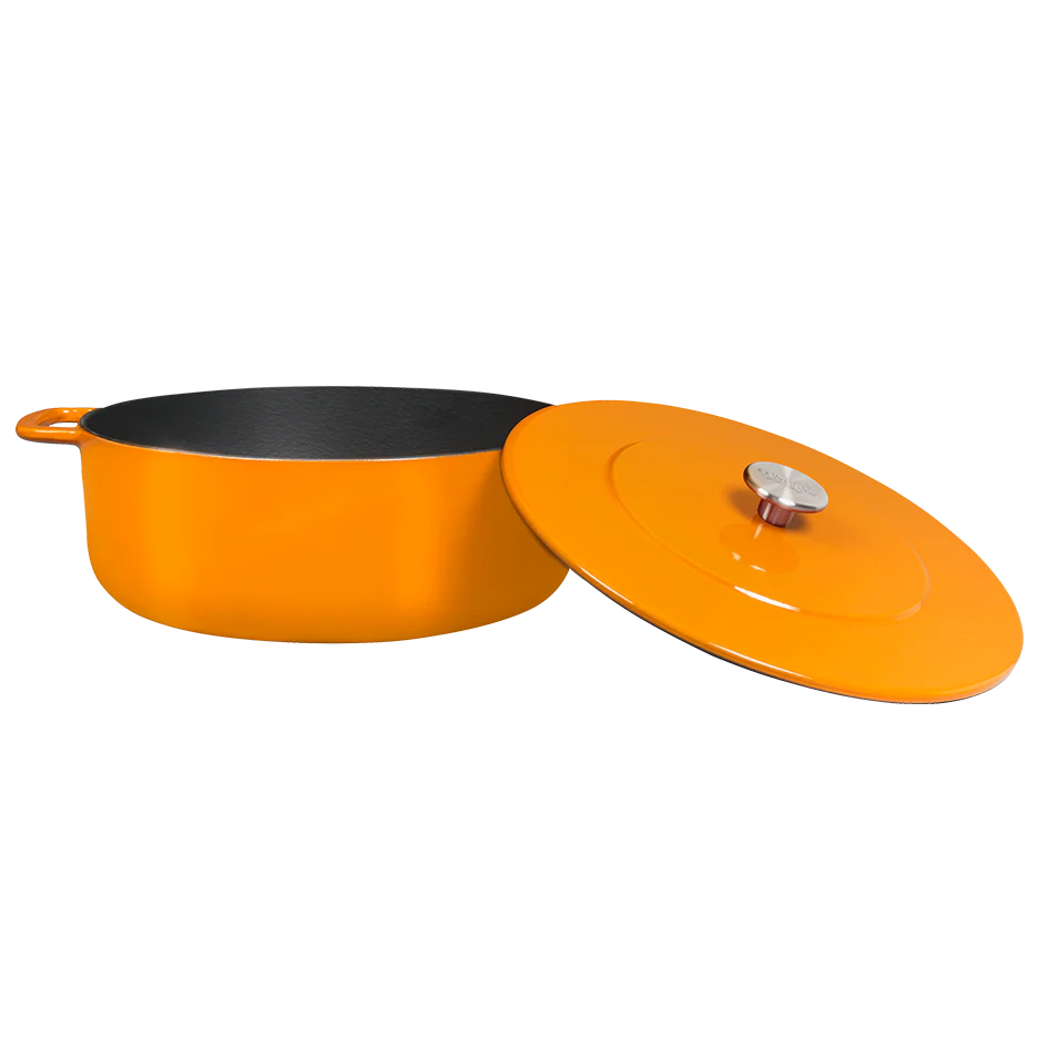 SOUS-CHEF ENAMELLED CAST IRON DUTCH OVEN 28CM ORANGE