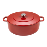 SOUS-CHEF ENAMELLED CAST IRON DUTCH OVEN 28CM RED