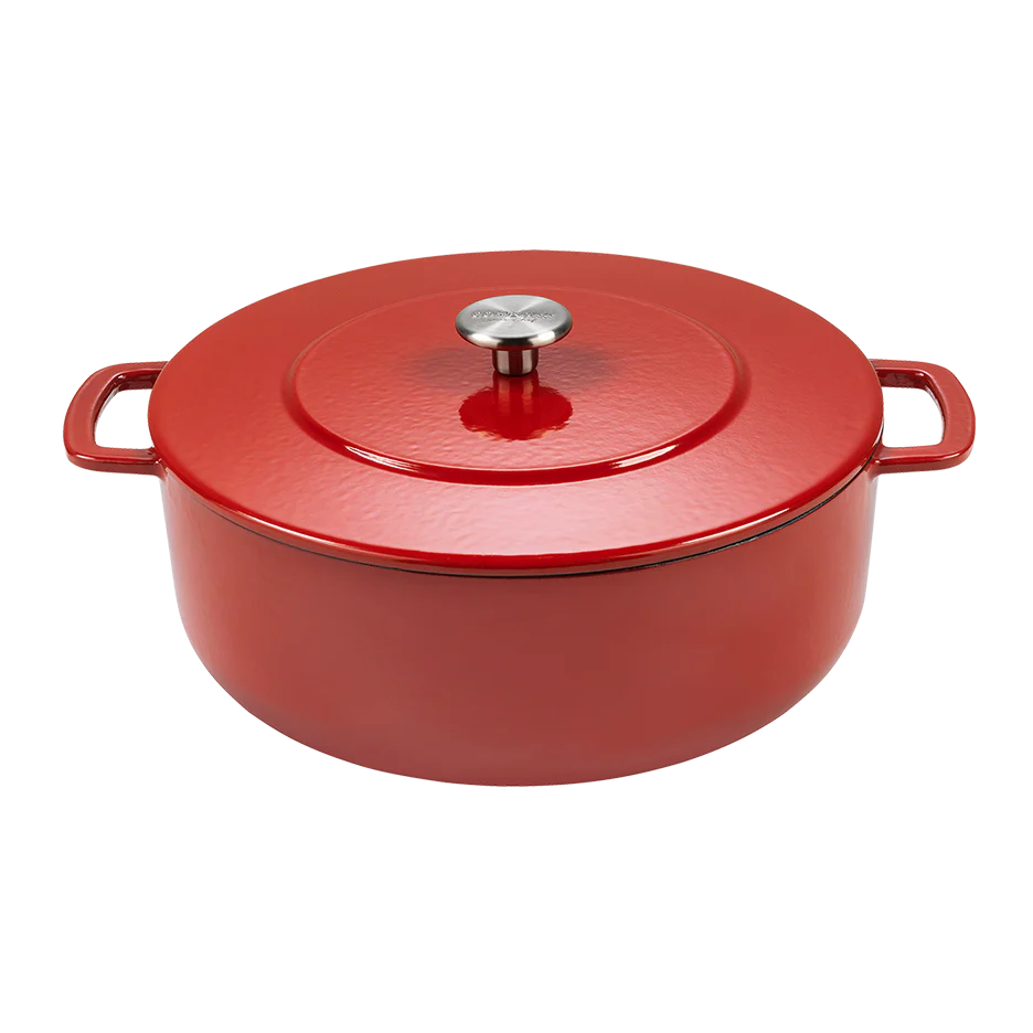 SOUS-CHEF ENAMELLED CAST IRON DUTCH OVEN 28CM RED