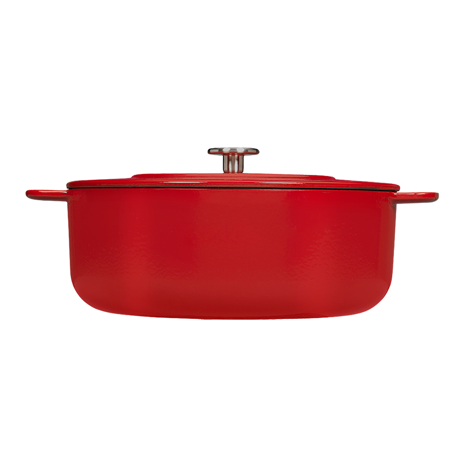 SOUS-CHEF ENAMELLED CAST IRON DUTCH OVEN & DOUBLE HANDLE FRY PAN COMBO