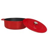 SOUS-CHEF ENAMELLED CAST IRON DUTCH OVEN & DOUBLE HANDLE FRY PAN COMBO
