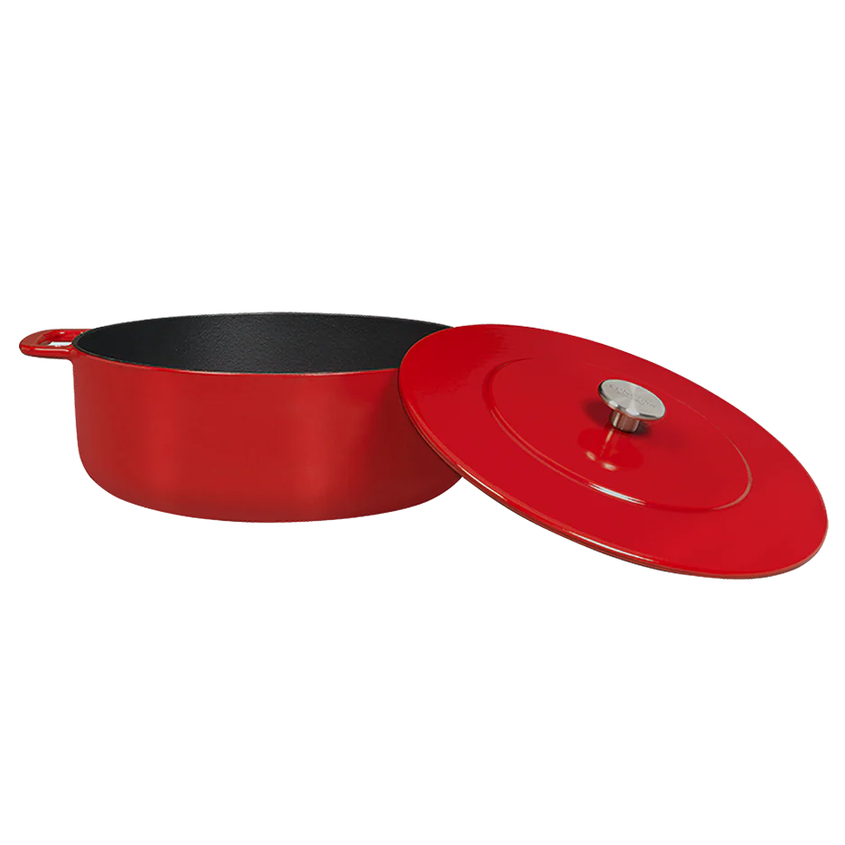 SOUS-CHEF ENAMELLED CAST IRON DUTCH OVEN 28CM RED