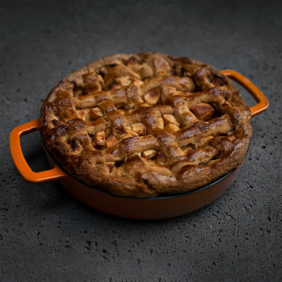 SOUS-CHEF ENAMELLED CAST IRON DOUBLE HANDLE FRY PAN 24CM ORANGE