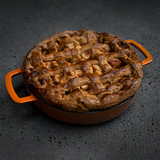 SOUS-CHEF ENAMELLED CAST IRON DOUBLE HANDLE FRY PAN 24CM ORANGE