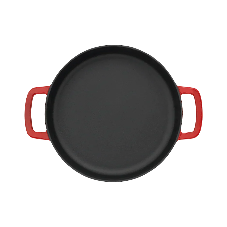 SOUS-CHEF ENAMELLED CAST IRON DUTCH OVEN & DOUBLE HANDLE FRY PAN COMBO