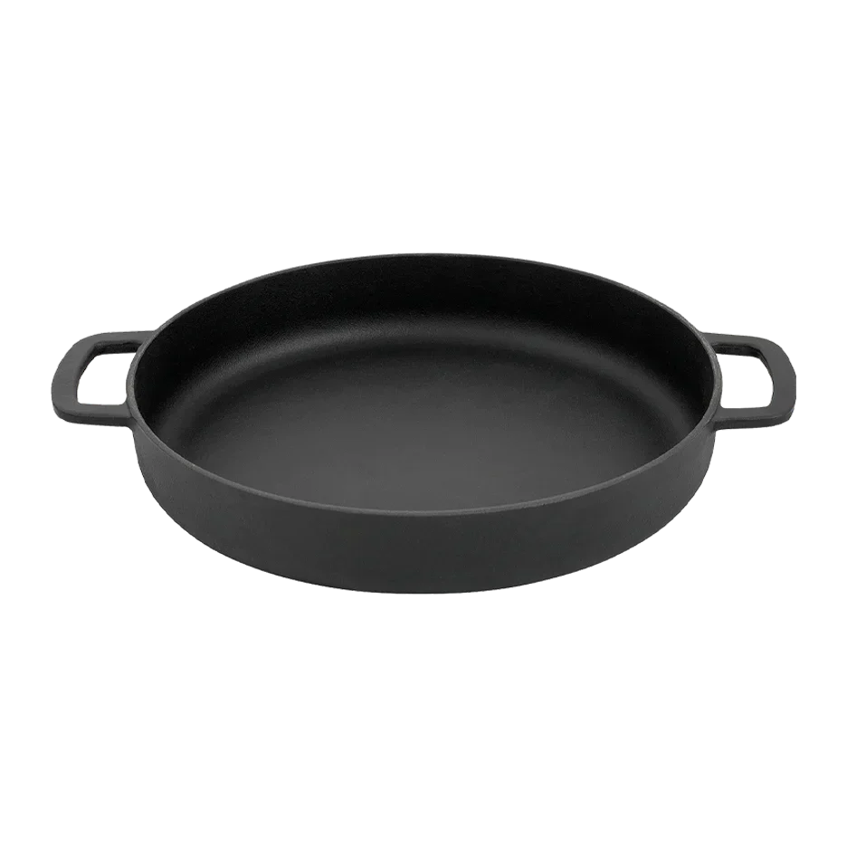 SOUS-CHEF ENAMELLED CAST IRON DUTCH OVEN & DOUBLE HANDLE FRY PAN COMBO
