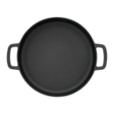 SOUS-CHEF ENAMELLED CAST IRON DOUBLE HANDLE FRY PAN 28CM BLACK