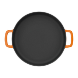 SOUS-CHEF ENAMELLED CAST IRON DOUBLE HANDLE FRY PAN 28CM ORANGE