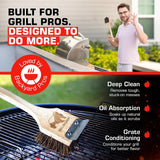 All-Natural Bristle-Free Grill Brush with Heavy Duty Scraper
