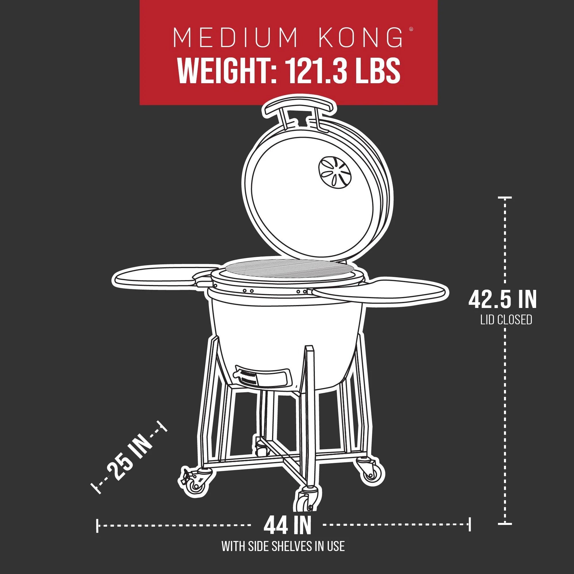 Medium Kong Ceramic Kamado Grill