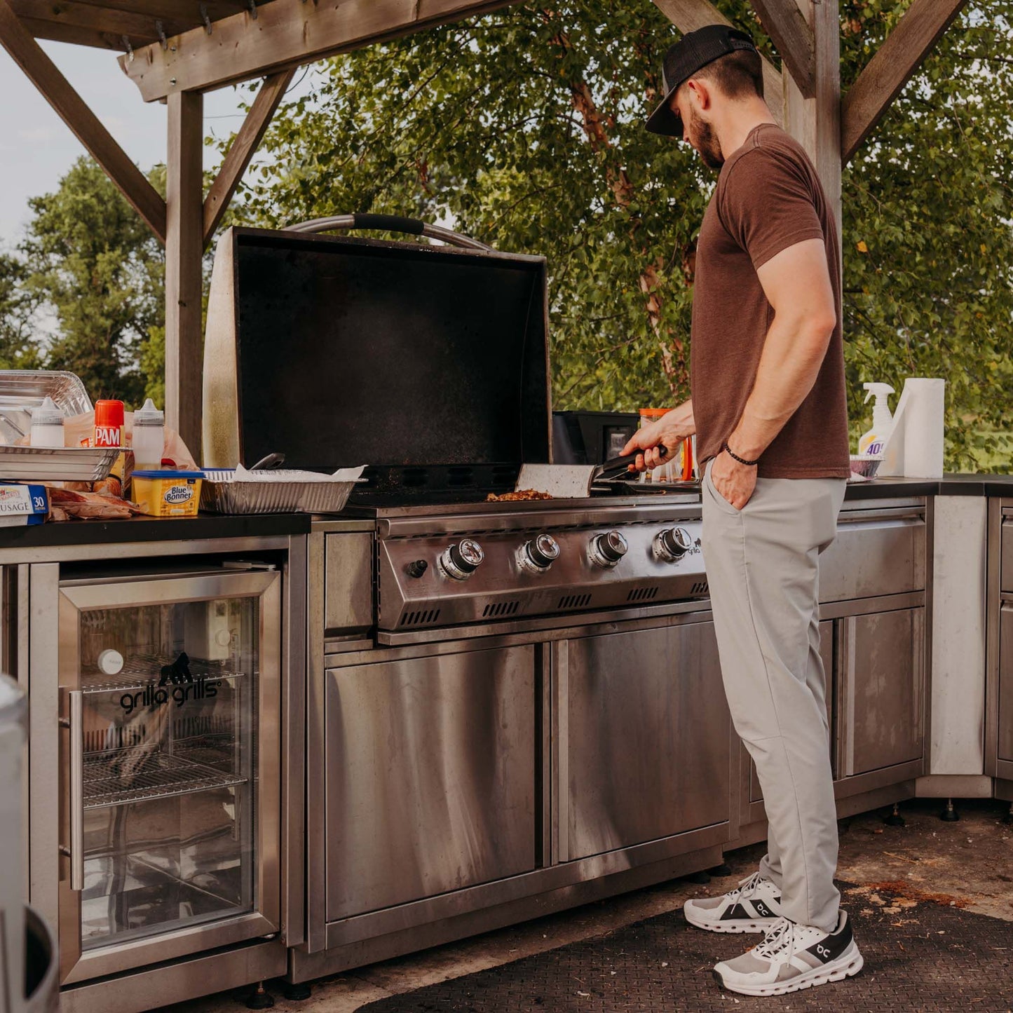 Outdoor Kitchen Cooler Cabinet